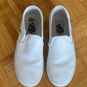 Vans Classic White Slip-On Shoes